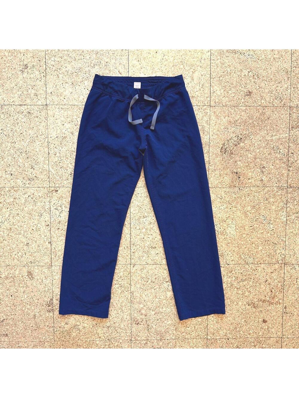 FIGS Scrub Pants/Bottoms Blue XS Petite Technical Collection w/ Gray Drawstring